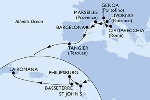 Cruise itinerary