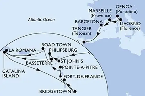 Cruise itinerary