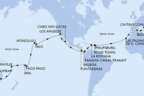 Cruise itinerary