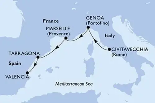 Cruise itinerary