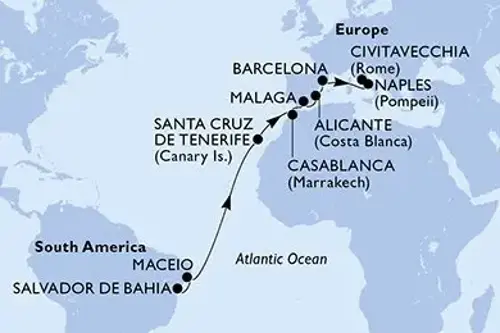 Cruise itinerary