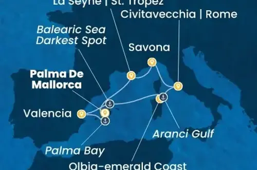 Cruise itinerary