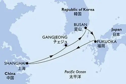Cruise itinerary