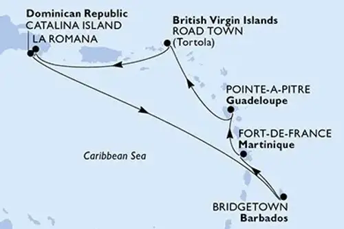 Cruise itinerary