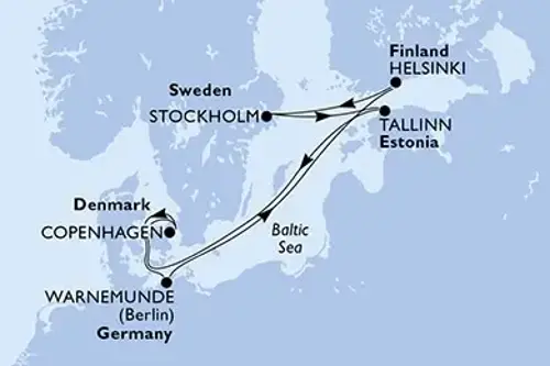 Cruise itinerary