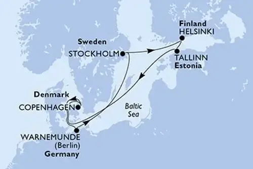 Cruise itinerary