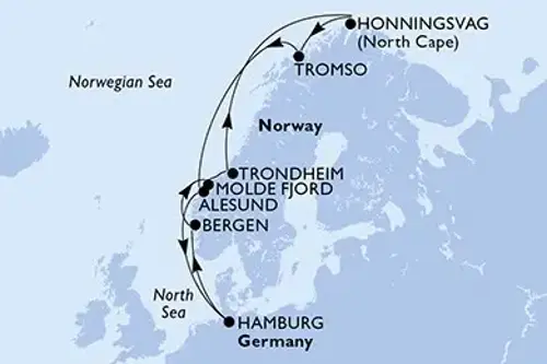 Cruise itinerary