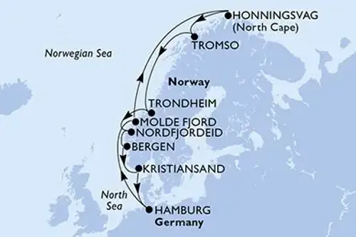 Cruise itinerary