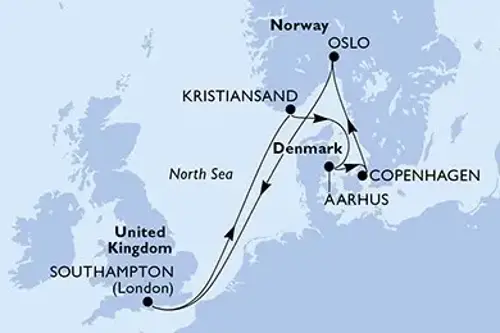 Cruise itinerary
