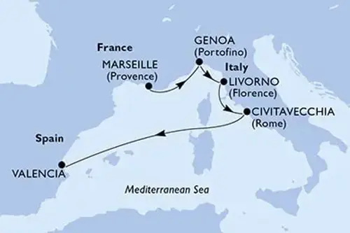 Cruise itinerary