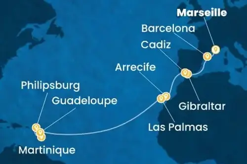 Cruise itinerary