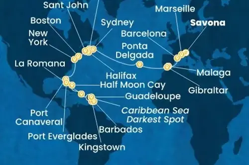 Cruise itinerary