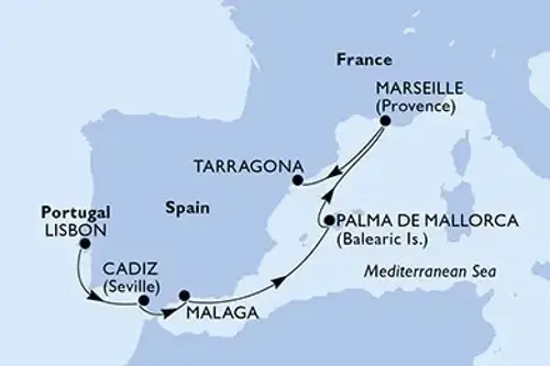 Cruise itinerary