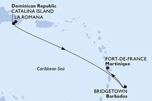 Cruise itinerary