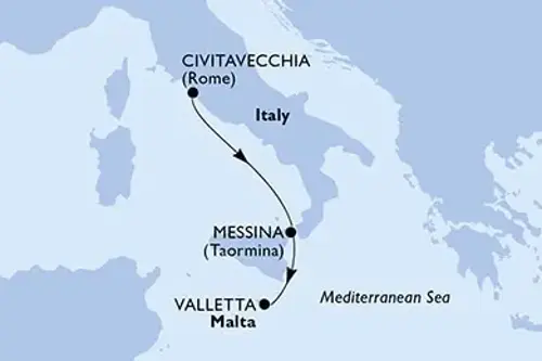 Cruise itinerary