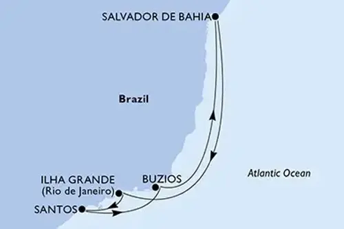 Cruise itinerary