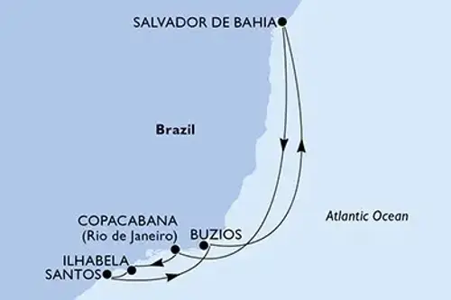 Cruise itinerary