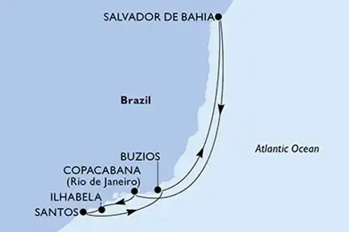 Cruise itinerary