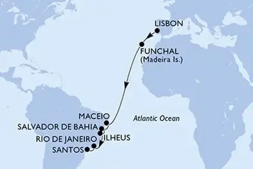 Cruise itinerary