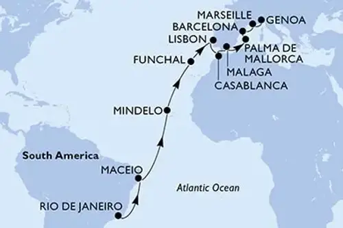 Cruise itinerary
