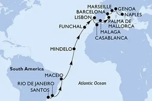 Cruise itinerary