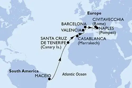 Cruise itinerary