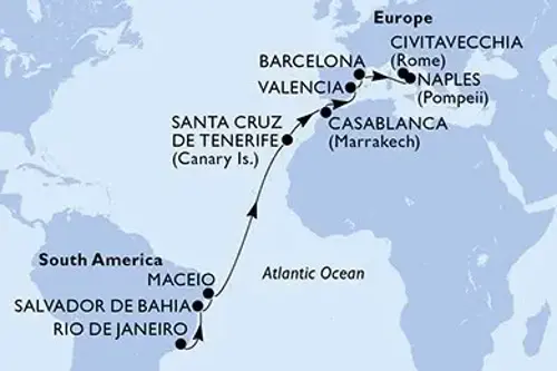 Cruise itinerary