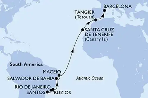 Cruise itinerary