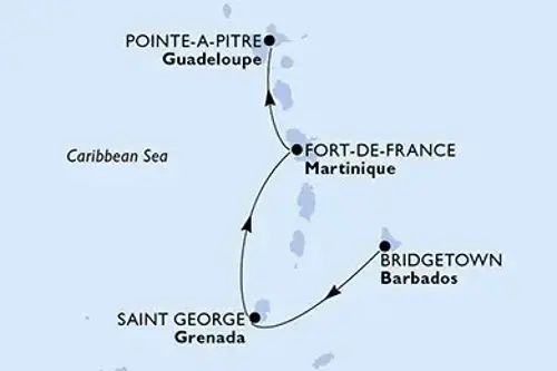 Cruise itinerary