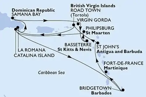 Cruise itinerary
