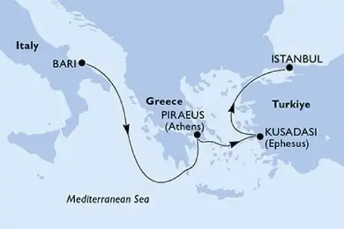 Cruise itinerary