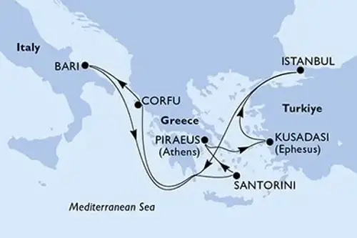Cruise itinerary