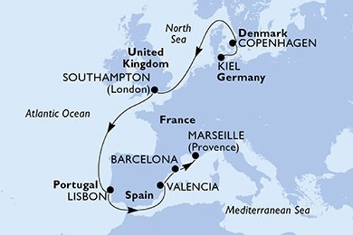 Cruise itinerary