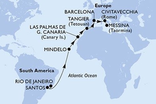 Cruise itinerary