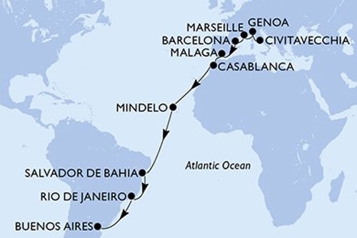 Cruise itinerary