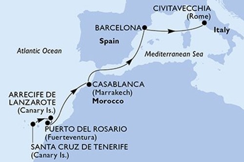 Cruise itinerary