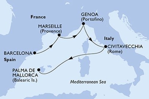 Cruise itinerary