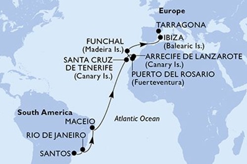 Cruise itinerary