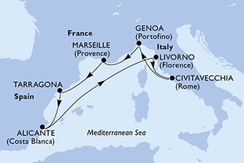 Cruise itinerary