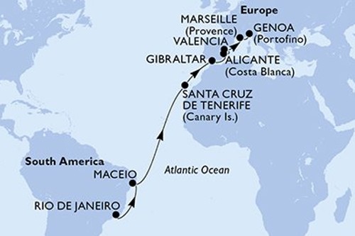 Cruise itinerary