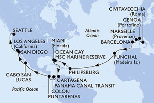 Cruise itinerary