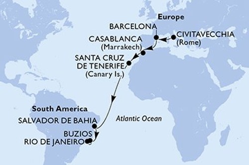 Cruise itinerary