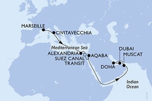 Cruise itinerary